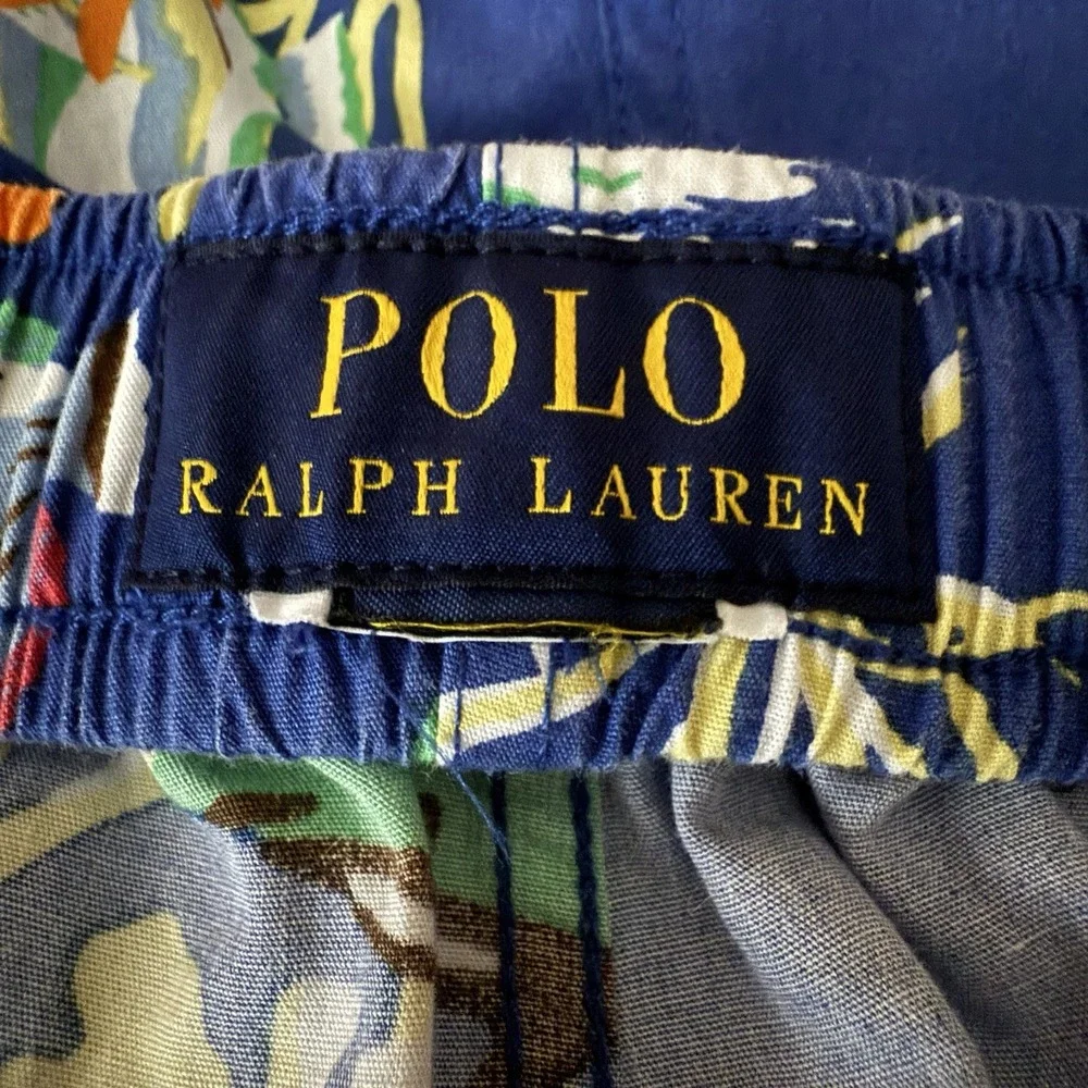 Polo Ralph Lauren Bear Sleepwear Shorts Men's Medium Beach Ocean Lounge